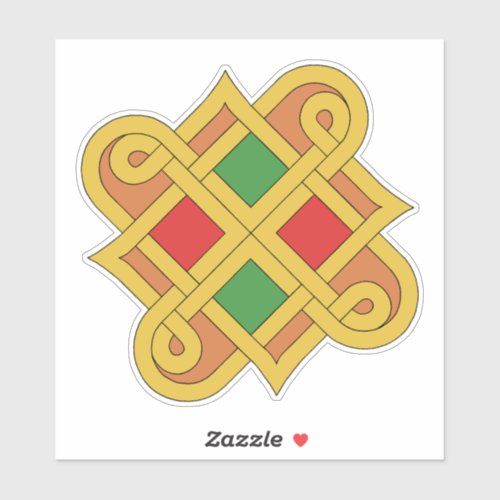 Durrow Knotwork 2016 Red and Green