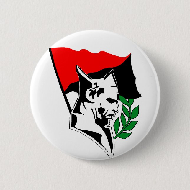 Durruti - Anarchy flag Button (Front)