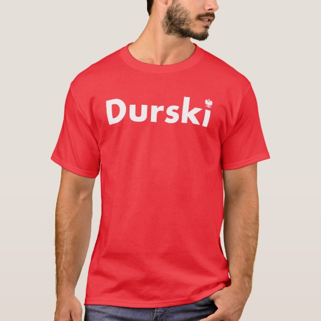 Durski Polish Last Name Tshirt (Front)