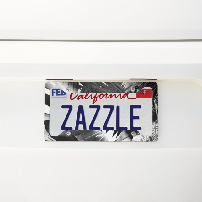 Dushi Jungle Bliss #3 #tropical #decor #art  License Plate Frame (On Car)