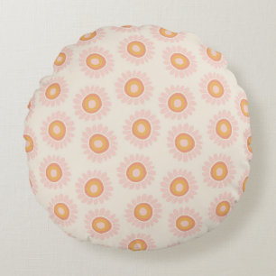 Dushi Sunflower Pattern 1 - seamless Round Pillow