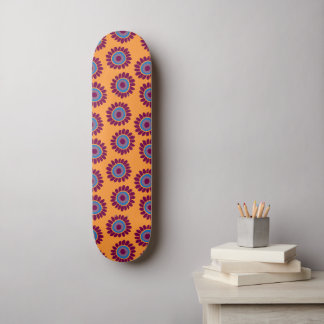 Dushi Sunflower Pattern 3 Skateboard