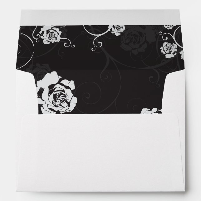Dusk A7 Greeting Card Monochrome Dark Envelope (Back (Bottom))
