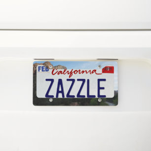 Dusk at Canyon Junction in Zion National Park License Plate Frame