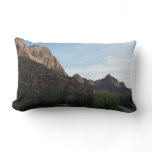 Dusk at Canyon Junction in Zion National Park Lumbar Pillow