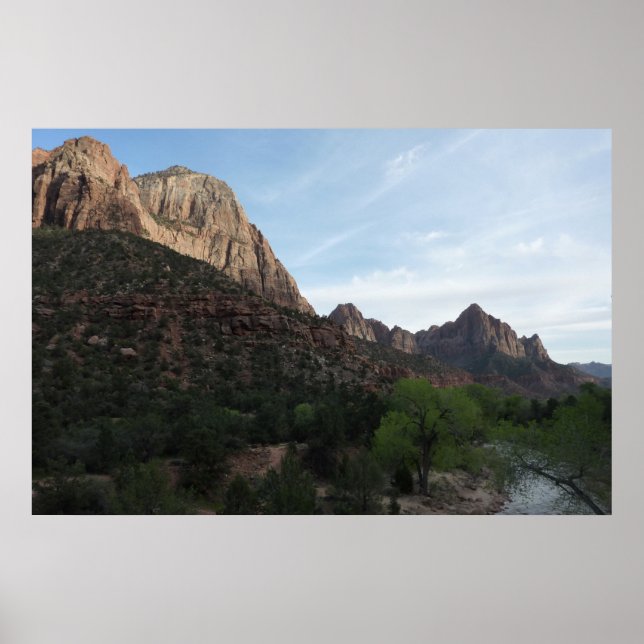 Dusk at Canyon Junction in Zion National Park Poster (Front)