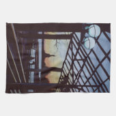 Dusk at Freedom’s Birthplace, Ellis Island Kitchen Towel (Horizontal)