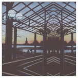 Dusk at Freedom's Birthplace, Ellis Island Fabric
