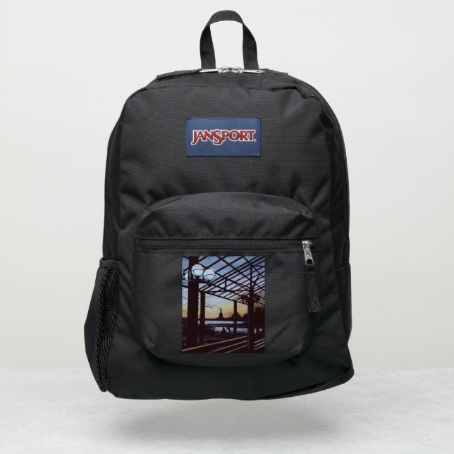 Dusk at Freedom's Birthplace, Ellis Island JanSport Backpack (Front)