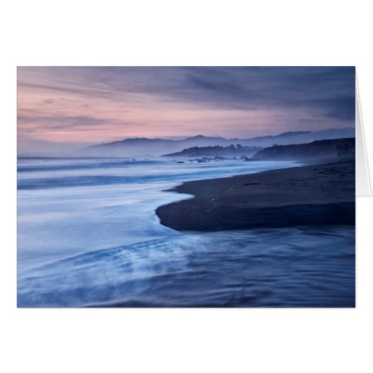 Dusk At Moonstone Beach Cards (Front Horizontal)