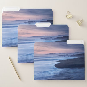 Dusk At Moonstone Beach File Folder