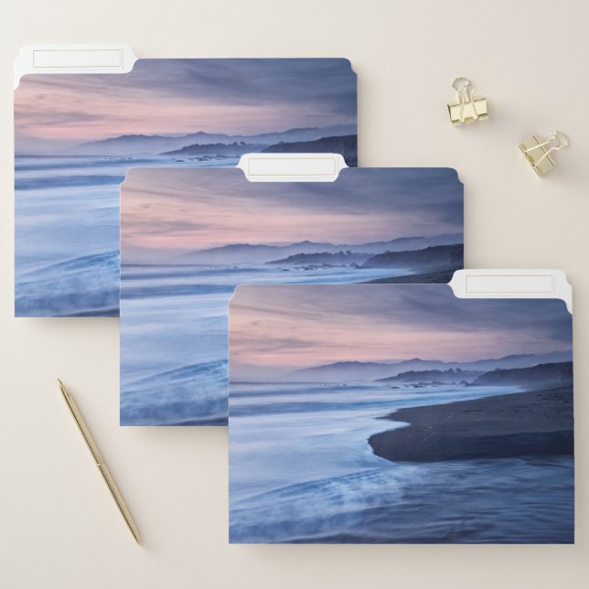 Dusk At Moonstone Beach File Folder (Set)