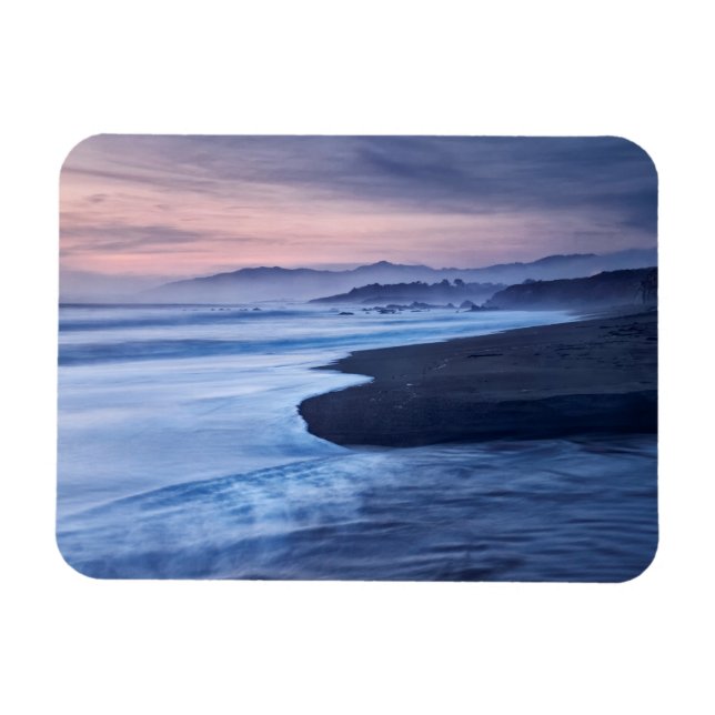 Dusk At Moonstone Beach Magnet (Horizontal)