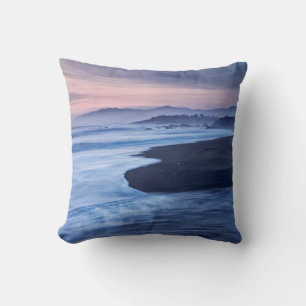 Dusk At Moonstone Beach Throw Pillow