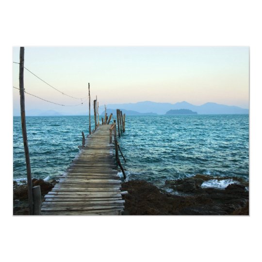 Dusk at Sea Bay Card