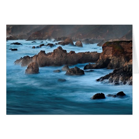 Dusk At Soberanes Cove Cards (Front Horizontal)