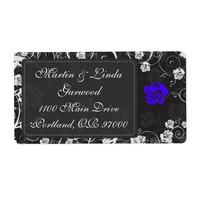 Dusk Blue Shipping Label (Front)