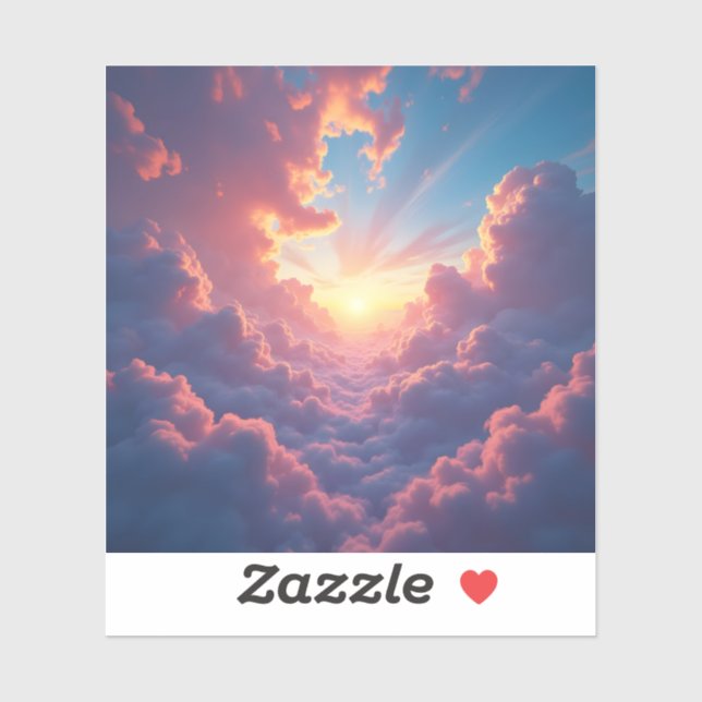 Dusk Breaks Through – Dramatic Dusk Landscape Sticker (Sheet)