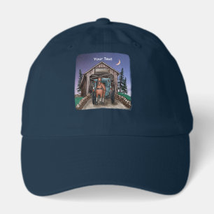 Dusk Covered Bridge  Hat
