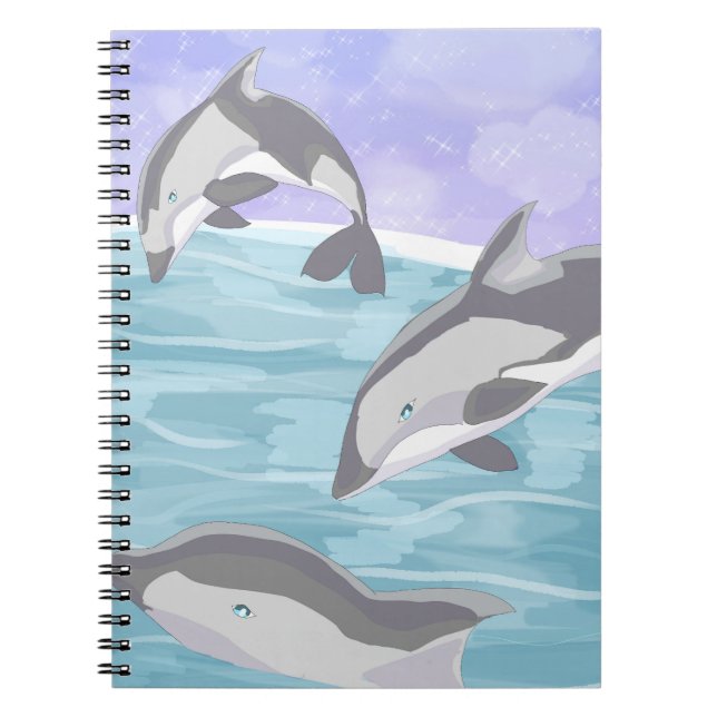 Dusk Dolphins Notebook (Front)