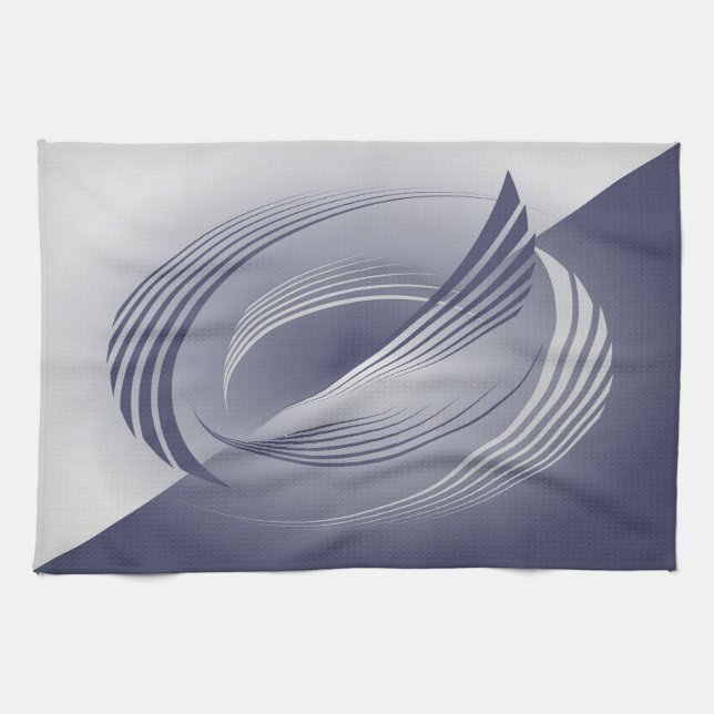 Dusk feathers kitchen towel (Horizontal)
