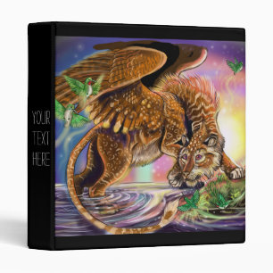 Dusk Hunter Flying Cat 3 Ring Binder