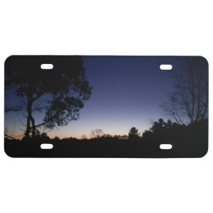 Dusk in Escanaba in the Upper Peninsula, Michigan License Plate