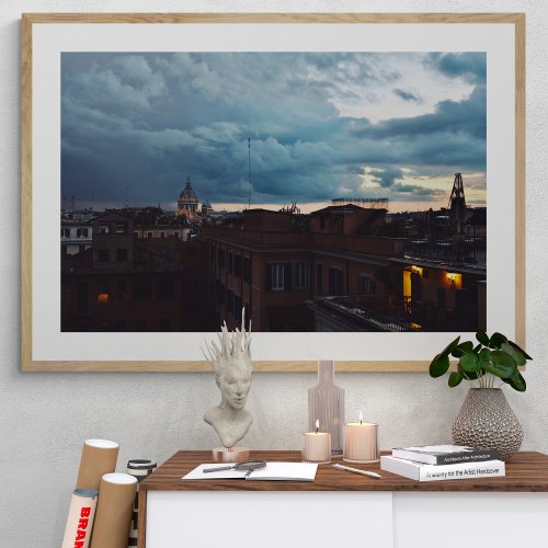 Dusk In Rome Photography Poster 