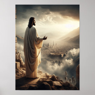 Dusk Meets Glory at Heaven's Gate Poster