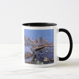Dusk on Bell Harbor in Seattle, Washington. Mug