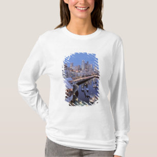 Dusk on Bell Harbor in Seattle, Washington. T-Shirt