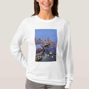 Dusk on Bell Harbor in Seattle, Washington. T-Shirt