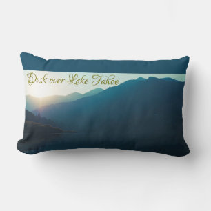 Dusk over Lake Tahoe Lumbar Pillow