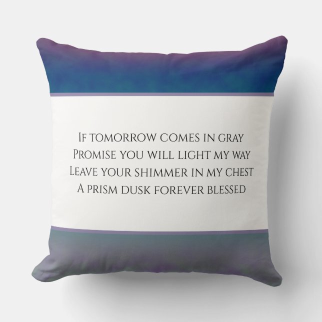 Dusk Prism Throw Pillow (Front)
