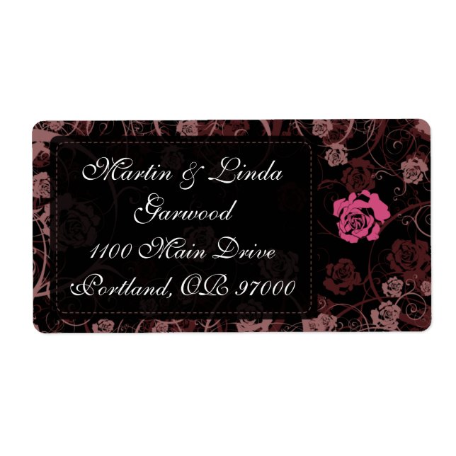 Dusk Romance Shipping Label (Front)