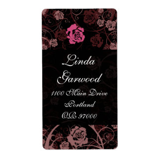 Dusk Romance Shipping Label v6 Vertical