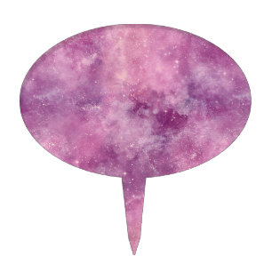 Dusk Rose Galaxy Series Design 2   Cake Topper