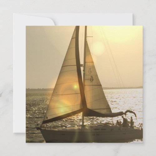 Dusk Sailing  Invitations