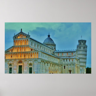 Dusk Settles upon the Piazza dei Miracoli, Poster