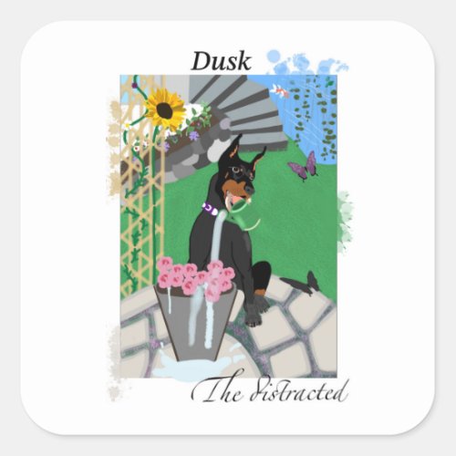 Dusk the distracted stickers