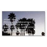 Dusk with Palm Trees Tropical Scene Business Card Magnet