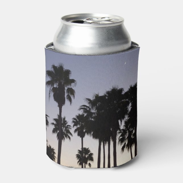 Dusk with Palm Trees Tropical Scene Can Cooler (Can Front)