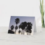 Dusk with Palm Trees Tropical Scene Card