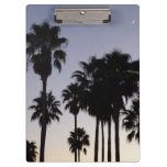 Dusk with Palm Trees Tropical Scene Clipboard