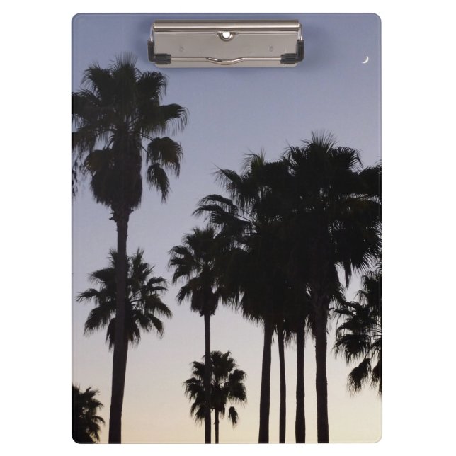 Dusk with Palm Trees Tropical Scene Clipboard (Front)