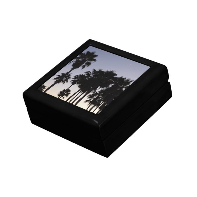 Dusk with Palm Trees Tropical Scene Gift Box (Side)