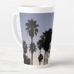 Dusk with Palm Trees Tropical Scene Latte Mug