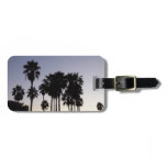 Dusk with Palm Trees Tropical Scene Luggage Tag