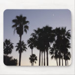 Dusk with Palm Trees Tropical Scene Mouse Pad