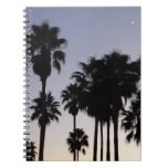 Dusk with Palm Trees Tropical Scene Notebook